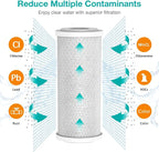 SimPure Whole House Water Filter Cartridges 5 Micron 10" x 4.5" CTO+GAC/KDF - Image 4