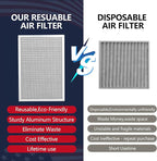 16x24x1 Lifetime Electrostatic Air Filter, MERV 8 Reusable Aluminum AC/HVAC - Image 3