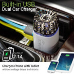 Car Air Purifier Ionizer - 12V Plug-in Ionic Anti-Microbial Car Deodorizer - - Image 5