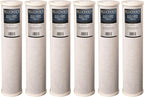 Bluonics 4.5 x 20" Carbon Block Water Filters 6 pcs 4.5" x 20" Cartridges by BLUONICS