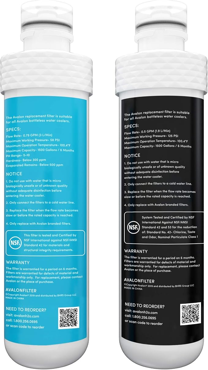 Avalon Genuine AVALONFILTER 2 Stage Replacement Filters Branded Bottleless - Image 3