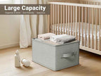 3 Pack Fabric Storage Bins for Shelves | 11.5x8.75x6.5in Closet Storage Baskets