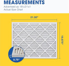 Aerostar 19 7/8x21 1/2x1 MERV 13 Pleated Air Filter, AC Furnace Air Filter - Image 2