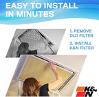 K&N 12x24x1 Air Filter, Merv 11, Washable Air Filter, the Last Furnace Filter - Image 5
