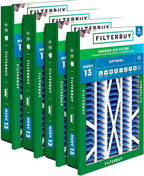 Filterbuy 20x30x5 Air Filter MERV 13 Optimal Smoke & Allergy Defense, by Filterbuy
