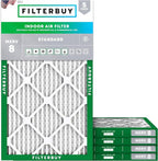Filterbuy 13.5x29.5x1 Air Filter MERV 8 Essential Dust & Allergy Defense by Filterbuy