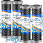 Brightify 10"x2.5" 5 Micron Carbon Water Filter, Whole House Carbon CTO Water by Brightify