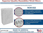Air Filter Factory Replacement For ReliOn RCM-832 Humidifier Wick Filters 2-Pack - Image 2