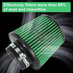 Cold Air Intake Filter High Performance Washable Filter Clamp-On Replacement - Image 3