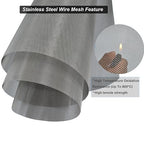 304 Stainless Steel Mesh 40Mesh, 15.7"x47.2" Metal Mesh Screen, Woven Fine Wire - Image 3