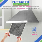 Stove Hood Vent Filter 10.5" x 8.8" 41F 97007696 Fit's Nutone & Broan Range - Image 5