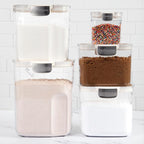 ProKeeper+ Airtight Food Storage Container Set – Clear Plastic Flour and Sugar - Image 3