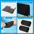 AQUANEAT 2 Pack Aquarium Bio Sponge Filter Media Pad Cut-to-Size Open Cell Foam - Image 6