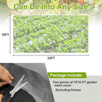 Garden Netting, 2 Pack 10x33Ft Ultra Fine Mesh Netting Pest Barrier Protection - Image 4