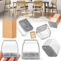 24PCS Rectangular Chair Leg Floor Protectors, Furniture Sliders, Non-Slip Felt
