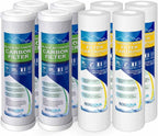 4 Standard Coconut Shell Block Carbon & 4 Four Layers of Filtration by Ronaqua