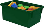 Wood Designs Cubby Storage Bin, Heavy Duty Plastic Containers