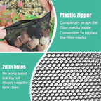 AQUANEAT 10pcs Aquarium Filter Media Bags, Fish Tank Coarse Mesh Bags - Image 3