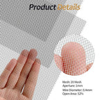 5 Pack 304 Wire Mesh Screen, 11.8"X8.2" Heat-Resisting Metal Mesh, 20 Mesh - Image 4