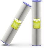 20 Micron Whole House Water Filter Cartridge, Pleated Sediment Filters by MewMore