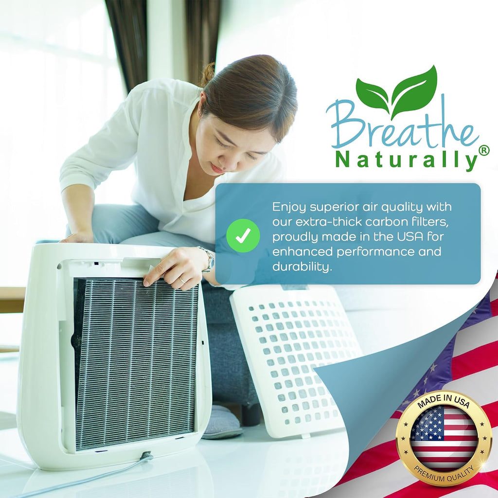 Breathe Naturally - Hapf600 HEPA Carbon Filter Replacement for Holmes