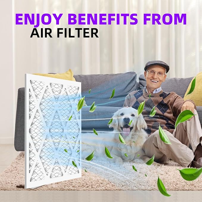 10x24x1 MERV 13 Pleated Air Filter MPR 1900 & FPR 10, Furnace Air Filters - Image 2