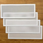 White Floor Register Vent Screen Cover 4"x10" Magnetic - Image 6