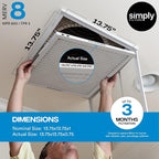 Simply 18x25x1 Air Filter, Merv 8, 12 Pack, - Image 3