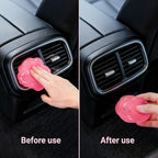 2 Pack Car Cleaning Gel Reusable Auto Slime Cleaner, Rose Scent Dust Cleaning - Image 8