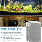 6 Pack Aquarium Activated Carbon Bags, Chemical Aquarium Filter Media, - Image 4