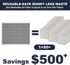 20x25x1 Reusable Air Filter, Electrostatic, Washable Lasts a Lifetime, Breathe - Image 2