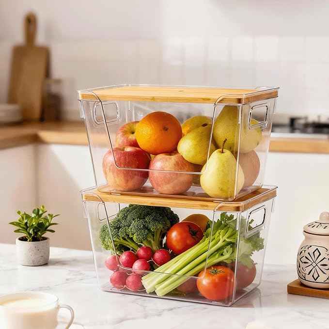 Criusia 2 Set Pantry Organizers and Storage