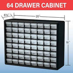 Akro-Mils 64-Drawer Plastic Drawer Storage Cabinet