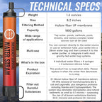 Water Filter Straw, Emergency Water Filtration System, Personal Water Purifier - Image 4