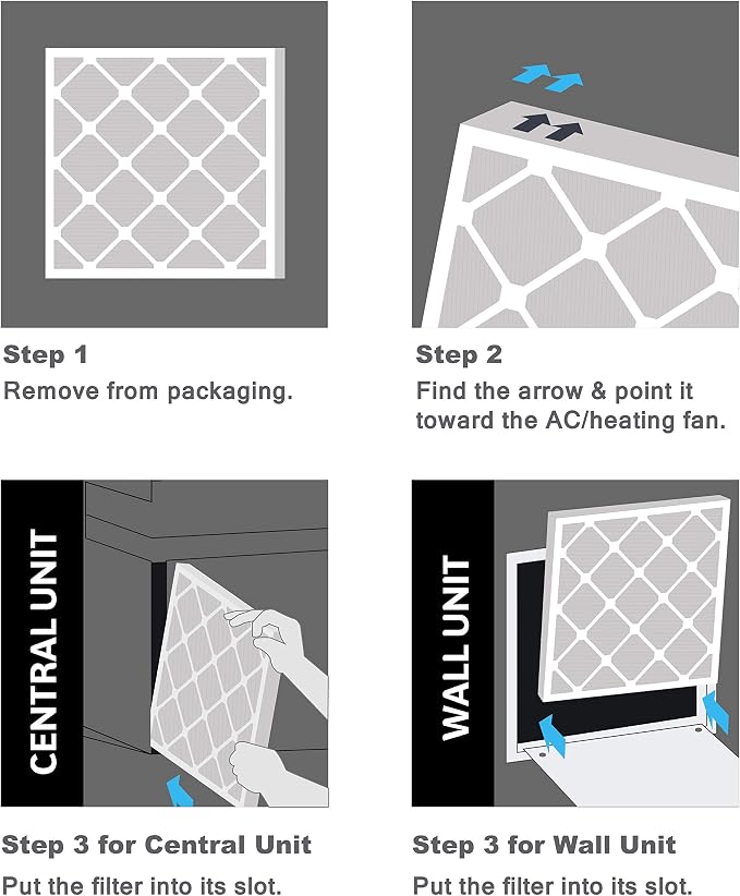 Aerostar 22x28x1 MERV 8, Pleated Air Filter, Box of 6, Made in the USA - Image 5