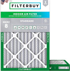 Filterbuy 24x30x2 Air Filter MERV 8 Essential Dust & Allergy Defense, by Filterbuy