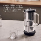 Aarke Purifier Regular 1.18L Glass Pitcher Bundle w/Steel Filter, 4 Pure Refill - Image 2