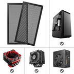 MoKo 120 x 240mm Dust Filter for Computer Cooler Fan, Magnetic Frame PC Fan - Image 4
