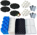 38 Pack Filter Media Kit for Fluval 306/307 Canister Filters, Replacement Bio by BEAUFAN