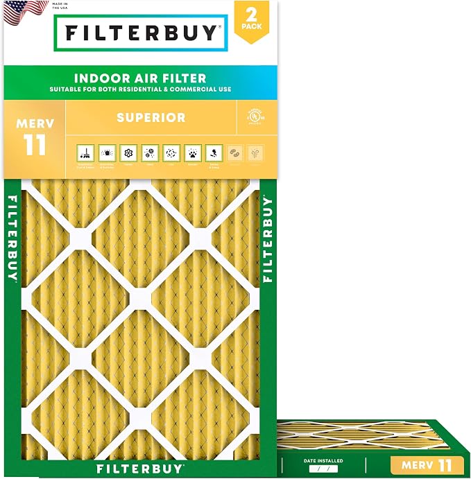 Filterbuy 16x32x1 Air Filter MERV 11 Superior Pet & Allergy Defense, by Filterbuy