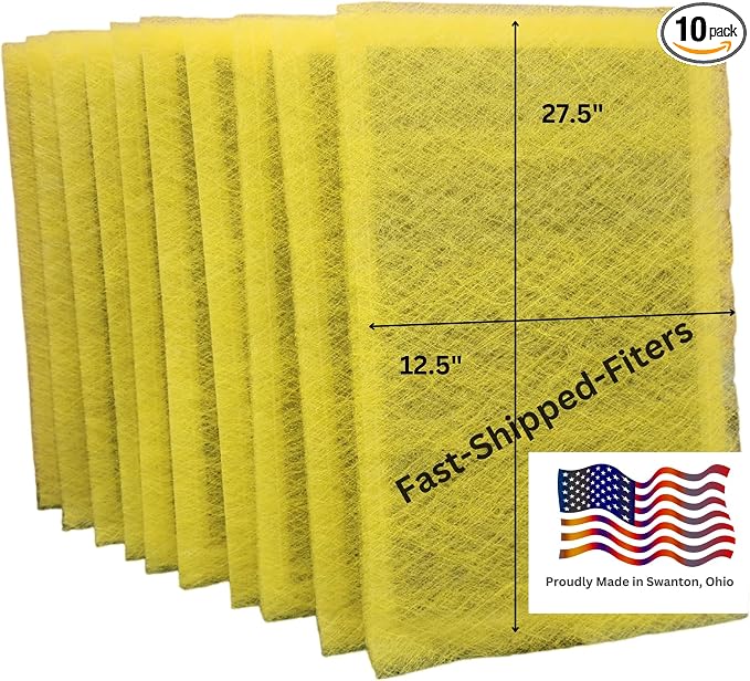 Fast-Shipped-Filters 10 Pack 14x30 Replacement Filter Pads Compatible by Unknown