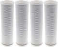 Tier1 10 Micron 10 Inch x 2.5 Inch | 4-Pack Whole House Carbon Block Water by Tier1