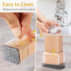 24PCS Rectangular Chair Leg Floor Protectors, Furniture Sliders, Non-Slip Felt - Image 6