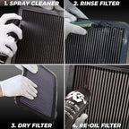 K&N Air Filter Cleaning Kit: Squeeze Bottle Filter Cleaner and Black Oil Kit; - Image 6