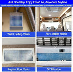 20''x90'' Air Vent Filters, High Air Flow Cut to Size MERV 8 Electrostatic - Image 5