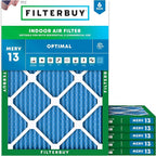 Filterbuy 18x21x1 Air Filter MERV 13 Optimal Smoke & Allergy Defense, by Filterbuy