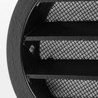 calimaero® WSGB 3" Inch Black Round Metal Air Vent Grill Cover Flat Louver - Image 6