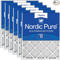 Nordic Pure 20x30x1 Pleated MERV 12 Air Filters 6 Pack by NordicPure