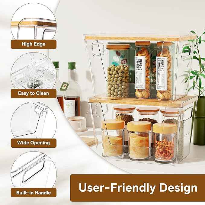 Criusia 2 Set Pantry Organizers and Storage