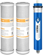 Membrane Solutions 75 GPD FX12P and FX12M Replacement Filters Combo Pack by MembraneSolutions